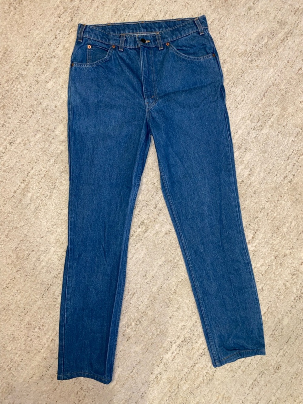 Vintage Levi’s 631 Straight Leg Yellow Tag Classic Denim Blue Jeans 31" Waist - Picture 3 of 14